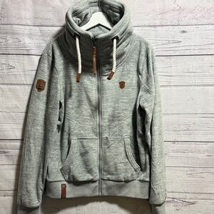 Naketano full zip fleece sweatshirt